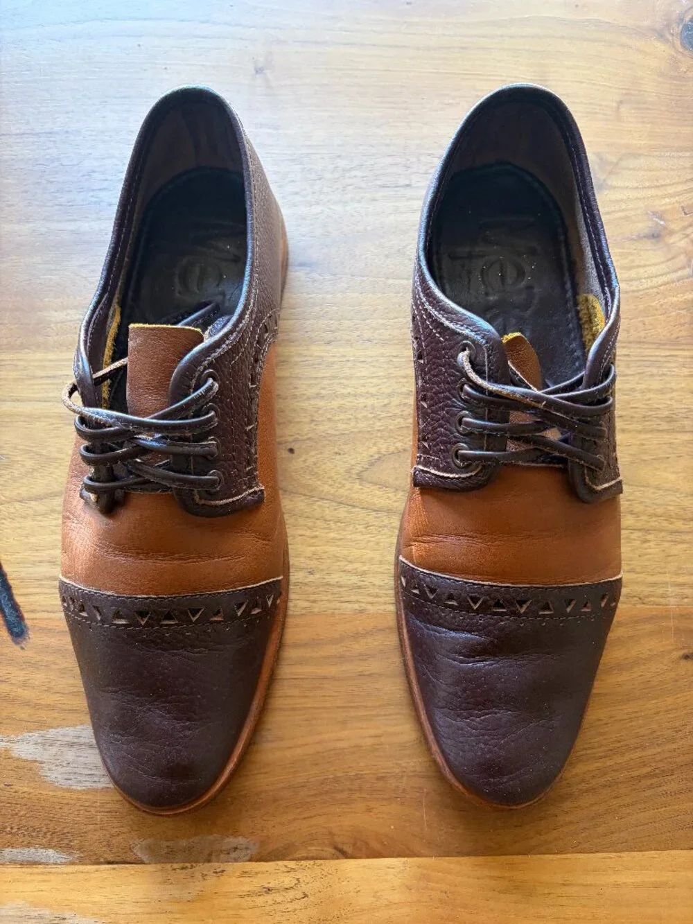Mere Australia Two Tone Leather Oxford Shoes Brown Men’s Designer Rare